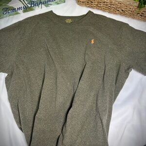 Polo by Ralph Lauren Olive Tee with Yellow Accents